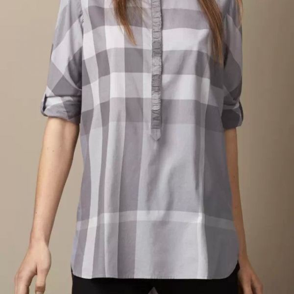 Camisa Xadrez Fem. Burberry