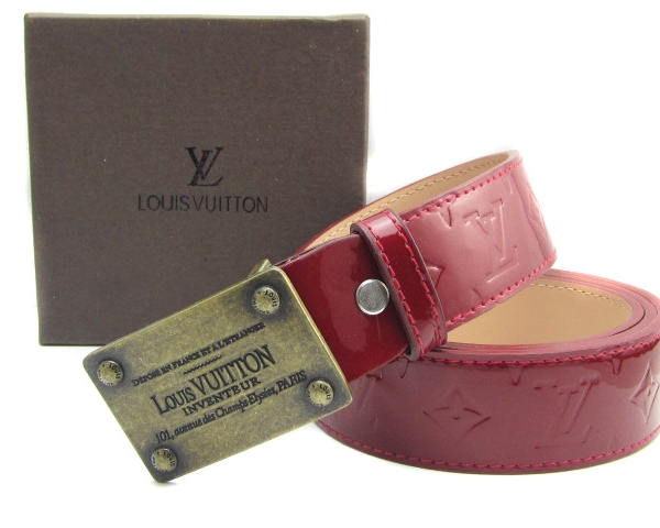 Cinto Vermelho Louis Vuitton