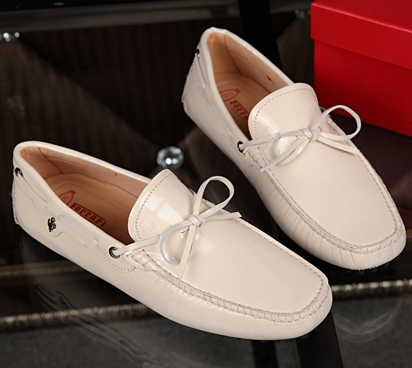 Mocassim Branco de Couro Tod's