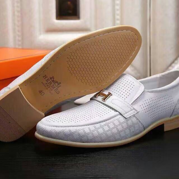 Sapato Couro Branco Hermes