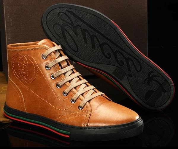 Tênis Masculino Couro Gucci - Image 4