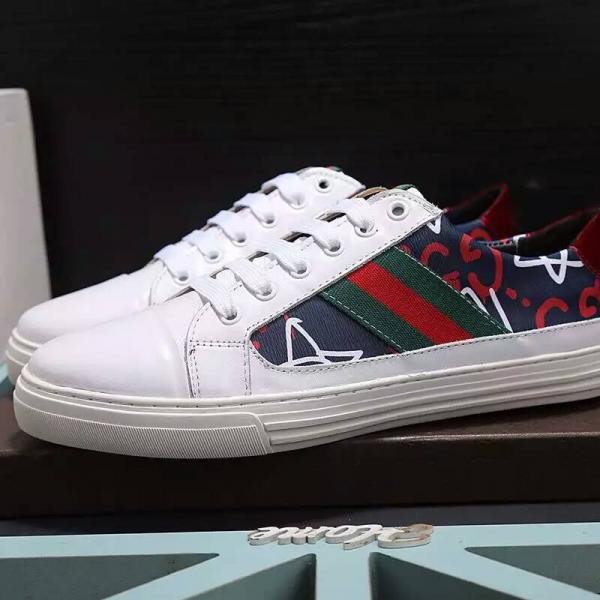 Tênis casual de couro Gucci