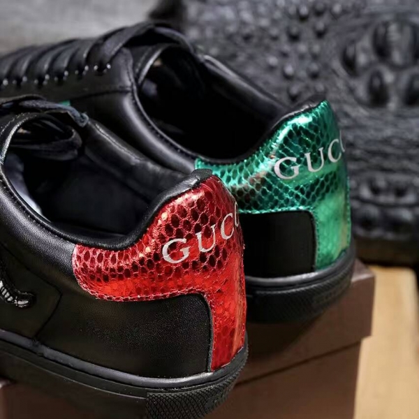 Tênis casual de couro Gucci - Image 3