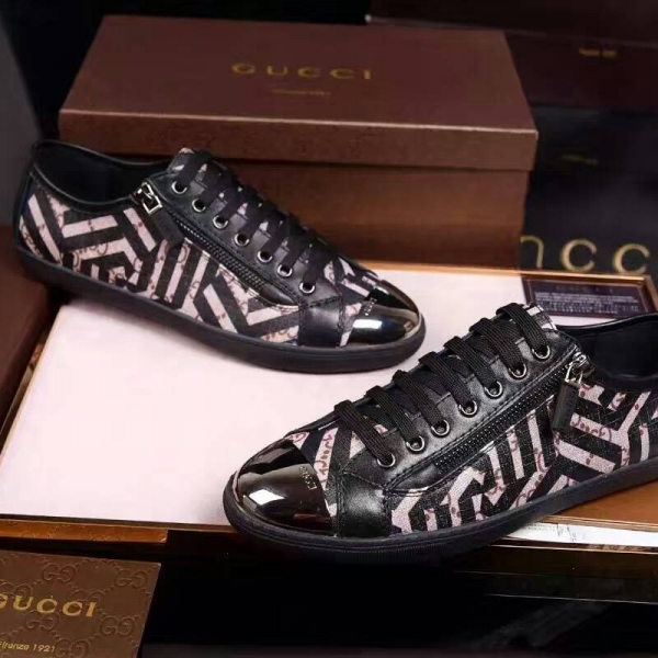 Tênis casual de couro Gucci