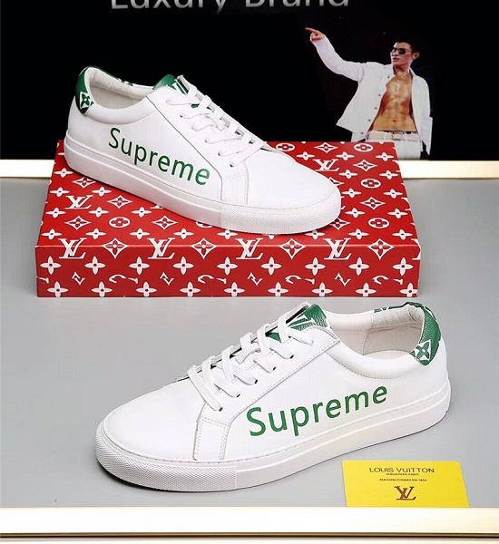 Tênis couro Louis Vuitton x Supreme - Image 3