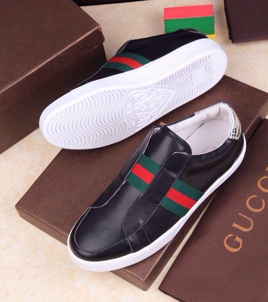 Tênis masc. de couro Gucci - Image 4